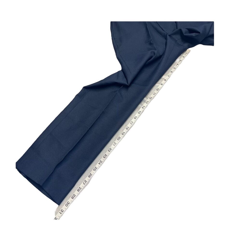 Spartacus Dress Pants Men's 33 Short Navy Blue 100% Polyester Mid-Rise Formal - Picture 3 of 8